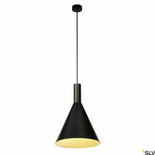 Kontrola Závěsné svítidlo SLV PHELIA E27 černé 28 cm 133320