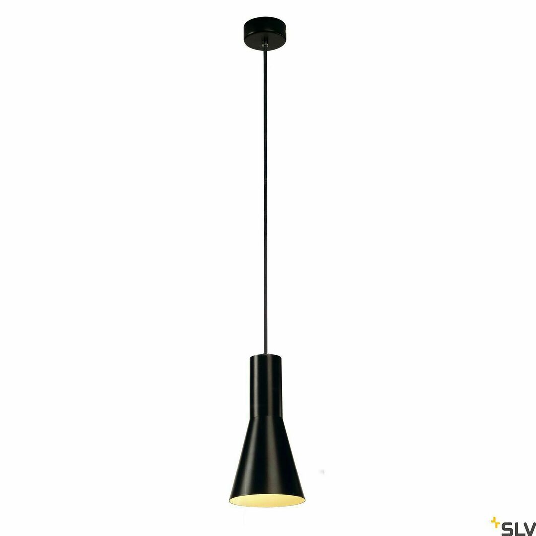 Kontrola Závěsné svítidlo SLV PHELIA černé E27 Ø13 cm 133330 Závěsné svítidlo SLV PHELIA černé E27 Ø13 cm 133330
