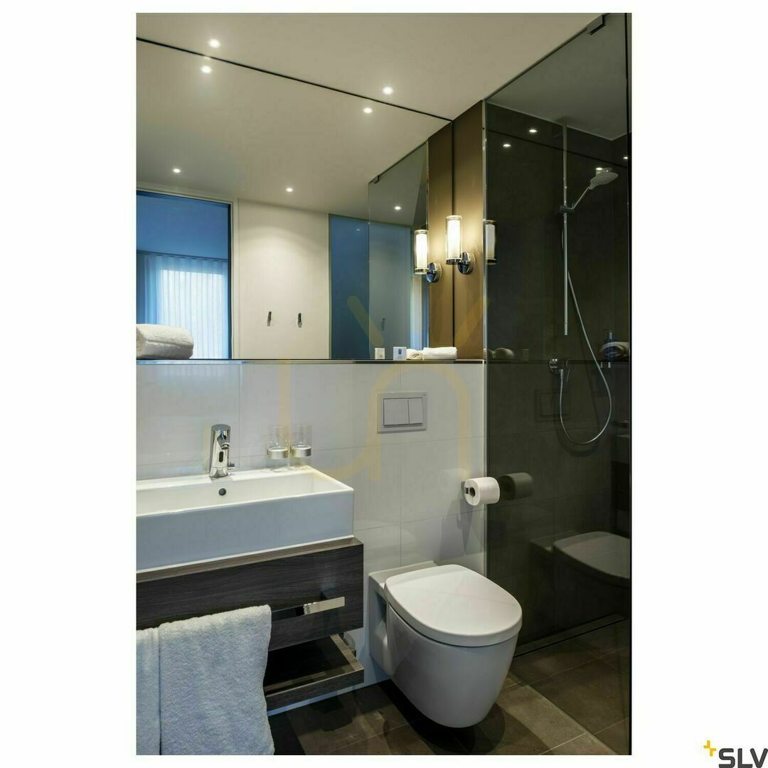 Náhled Nástěnné svítidlo SLV WL 105 chrom IP44 E14 40W 1002228 Nástěnné svítidlo SLV WL 105 chrom IP44 E14 40W 1002228