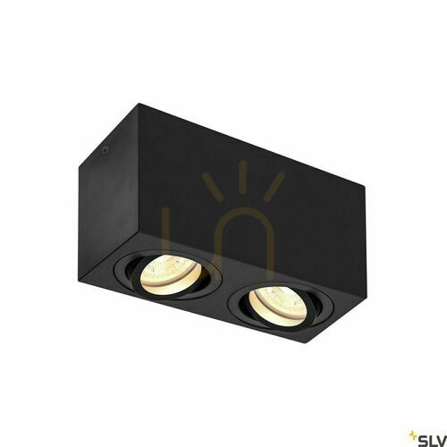 Kontrola Stropní svítidlo SLV TRILEDO Double Square CL černé GU10 1002005