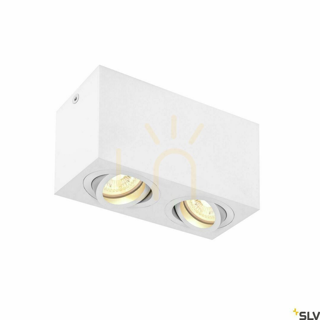 Kontrola Stropní svítidlo SLV TRILEDO Double Square CL bílé GU10 1002006 Stropní svítidlo SLV TRILEDO Double Square CL bílé GU10 1002006