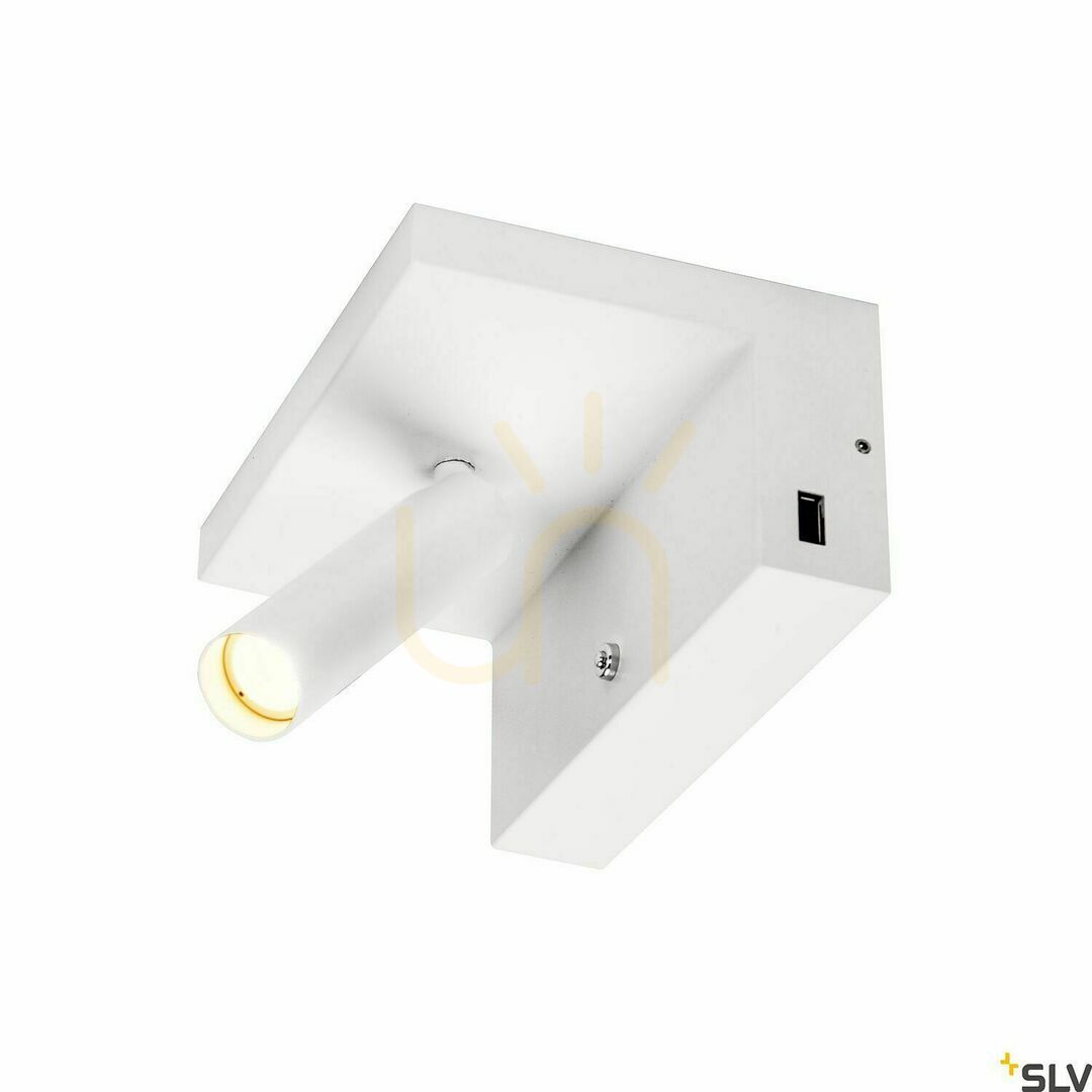 Náhled Nástěnné světlo SLV KARPO Bedside bílé LED 6,8W 3000K USB 1002140 Nástěnné světlo SLV KARPO Bedside bílé LED 6,8W 3000K USB 1002140