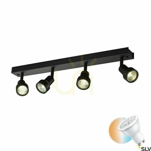 Kontrola Zapuštěné svítidlo SLV PURI černé GU10 56 cm 1002029