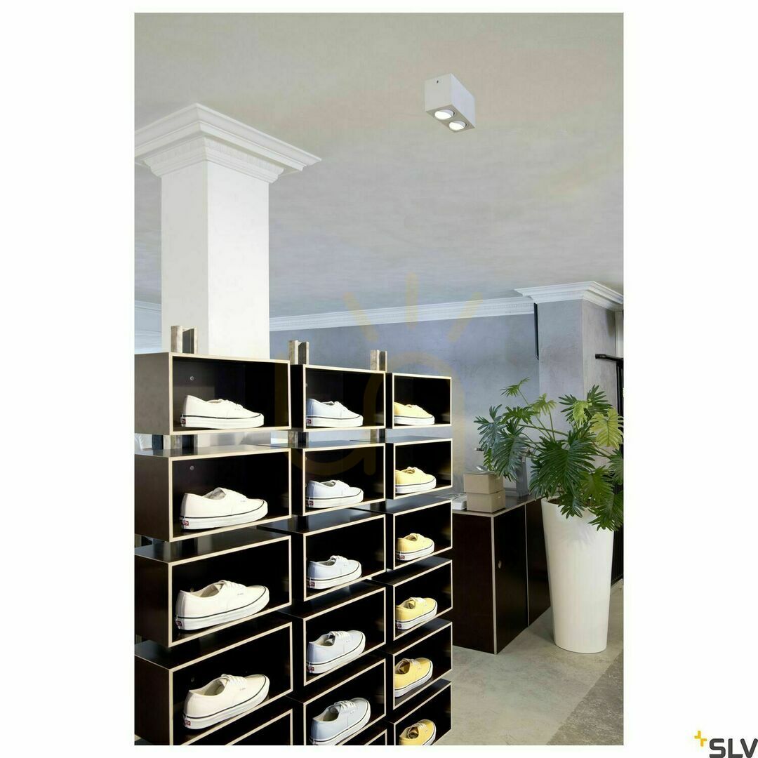 Pohled Stropní svítidlo SLV TRILEDO Double Square CL bílé 14W 3000K 1002008 Stropní svítidlo SLV TRILEDO Double Square CL bílé 14W 3000K 1002008