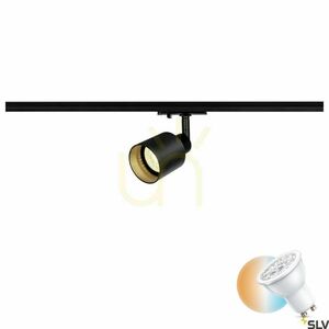Dráhové světlo SLV PURI TRACK GU10 černé 230V 10W 1001868 small 0