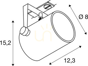 Dráhové svítidlo SLV EURO SPOT TRACK LED 25W černé 1001861 4 Dráhové svítidlo SLV EURO SPOT TRACK LED 25W černé 1001861 small 4