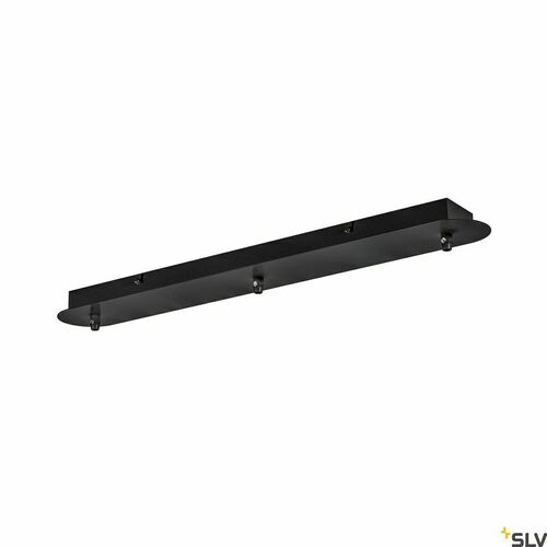 Kontrola Stropní rozeta SLV FITU 3 vývody černá 60 cm 1001818