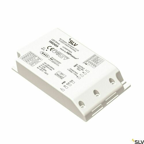Kontrola LED ovladač SLV MEDO 400 DALI/1-10V stmívatelný bílý IP20 1002424