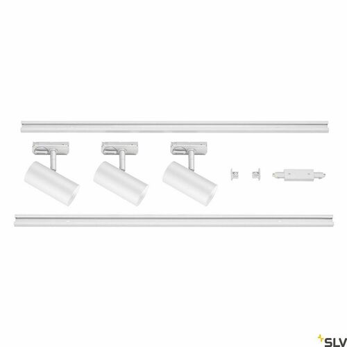 Kontrola Kolejový set SLV Noblo 1fázový bílý 24 W 2700 K 3 reflektory 1002611