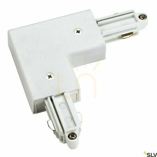 Kontrola Rohový napájecí konektor SLV 1 SYSTEM bílý 143051