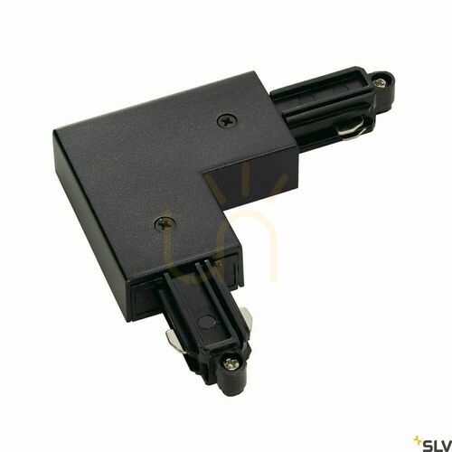 Kontrola Rohový napájecí konektor SLV 1 SYSTEM černý 143060