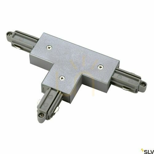 Kontrola T konektor napájecí SLV 1 SYSTEM pro 1fázovou lištu šedý 143072