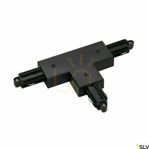 Kontrola T konektor s napájením SLV 1 SYSTEM 1f černý 143080