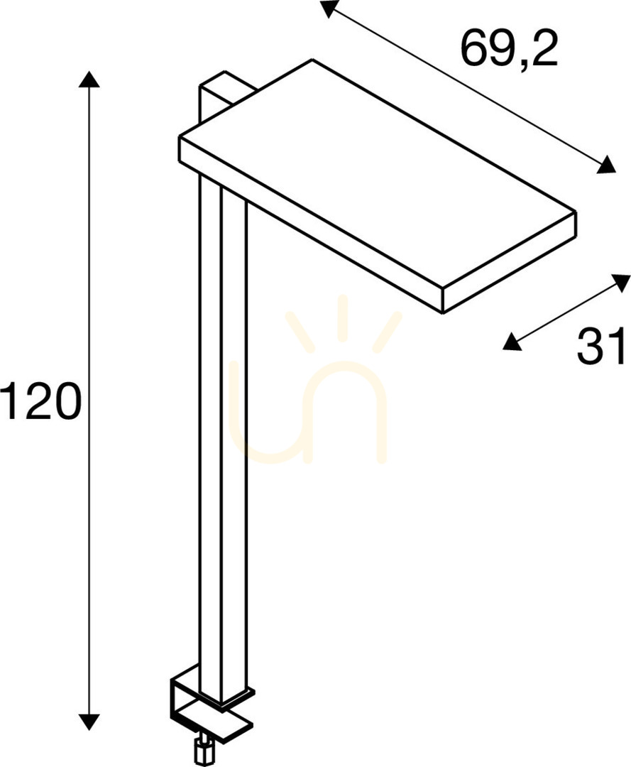 Pohled Stolní lampa SLV WORKLIGHT II bílá 79W 4000K 7600lm 1005394 Stolní lampa SLV WORKLIGHT II bílá 79W 4000K 7600lm 1005394
