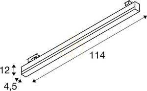 Lištové svítidlo SLV SIGHT TRACK bílé LED 37 W 3000/4000 K 114 cm 1005401 small 5