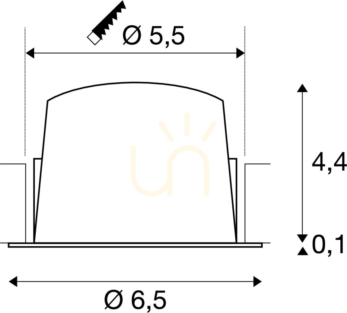 Náhled Zápustné svítidlo SLV NUMINOS XS bílé/chrom 7W 3000K 730 lm 1005528 Zápustné svítidlo SLV NUMINOS XS bílé/chrom 7W 3000K 730 lm 1005528