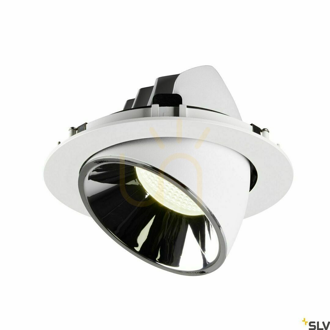 Náhled Zapuštěné svítidlo SLV NUMINOS GIMBLE XL bílé/chrom 37,4 W 4000 K 1006076 Zapuštěné svítidlo SLV NUMINOS GIMBLE XL bílé/chrom 37,4 W 4000 K 1006076
