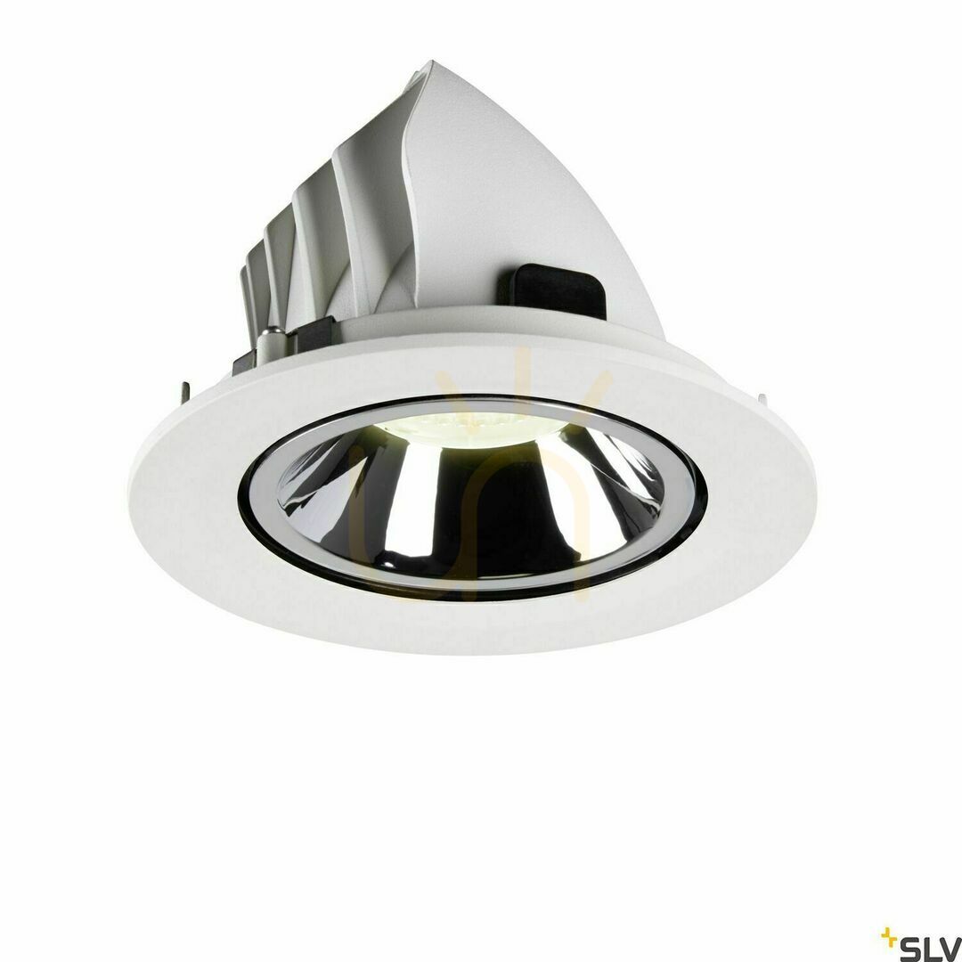 Pohled Zápustné svítidlo SLV NUMINOS GIMBLE L bílé/chrom 25,4 W 4000 K 1006025 Zápustné svítidlo SLV NUMINOS GIMBLE L bílé/chrom 25,4 W 4000 K 1006025