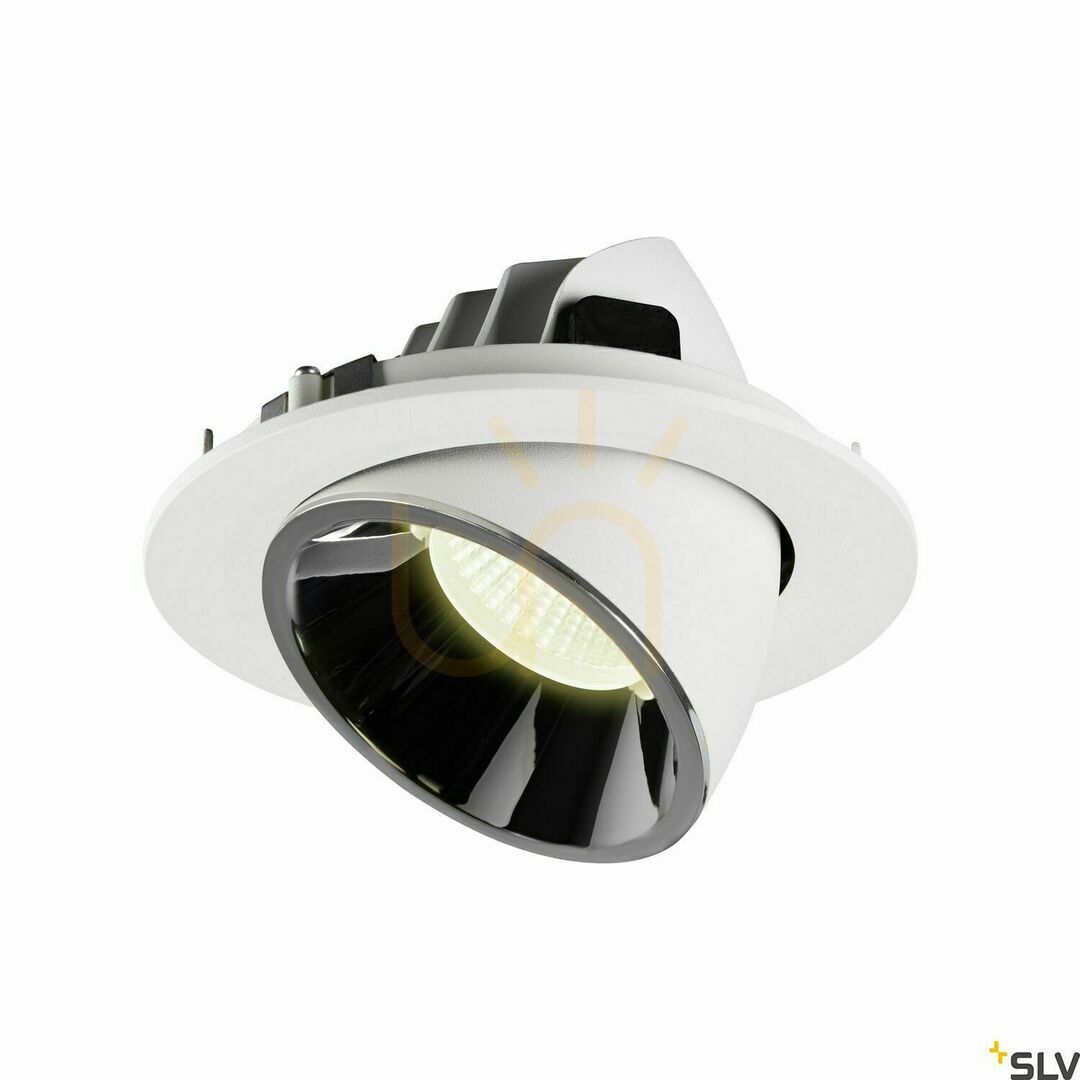 Náhled Zápustné svítidlo SLV NUMINOS GIMBLE L bílé/chrom 25,4 W 4000 K 1006025 Zápustné svítidlo SLV NUMINOS GIMBLE L bílé/chrom 25,4 W 4000 K 1006025