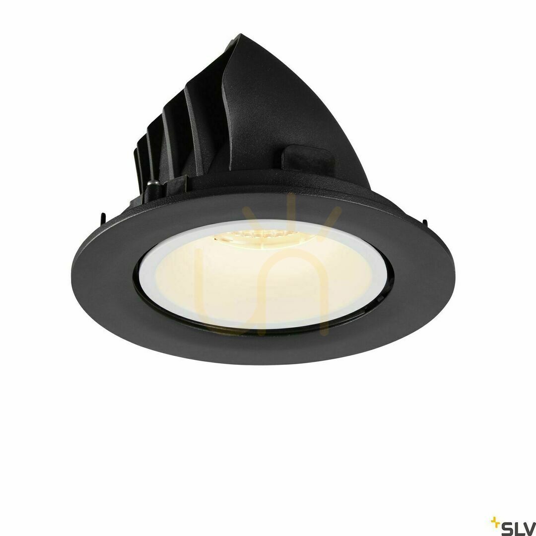 Pohled Zápustné svítidlo SLV NUMINOS GIMBLE L černé 25,4 W 3000 K 2300 lm 1005994 Zápustné svítidlo SLV NUMINOS GIMBLE L černé 25,4 W 3000 K 2300 lm 1005994
