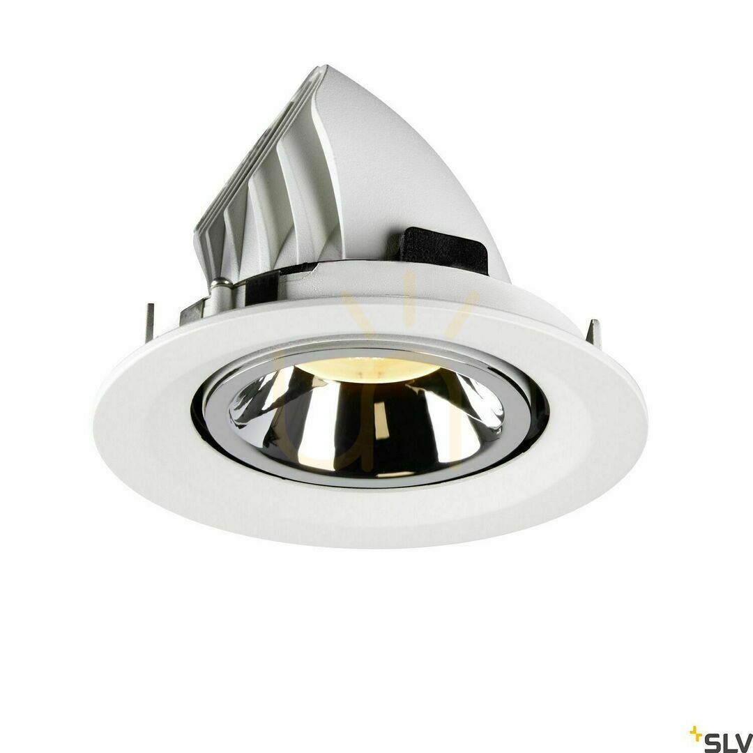 Pohled Zápustné svítidlo SLV NUMINOS GIMBLE M bílé/chrom 17,5 W 3000 K 1005953 Zápustné svítidlo SLV NUMINOS GIMBLE M bílé/chrom 17,5 W 3000 K 1005953