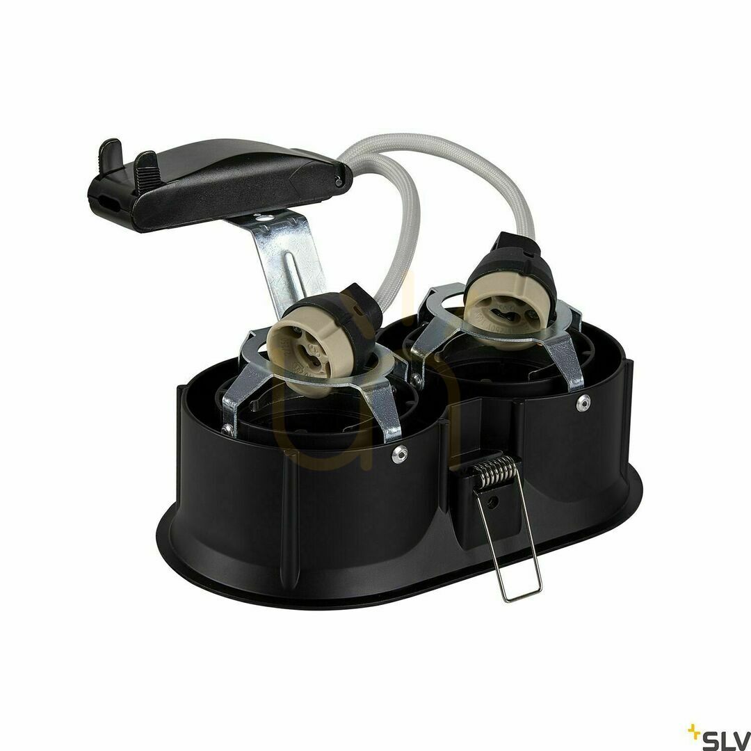 Pohled Zapuštěné svítidlo SLV HORN dvojité QPAR51 černé 25W 1006121 Zapuštěné svítidlo SLV HORN dvojité QPAR51 černé 25W 1006121