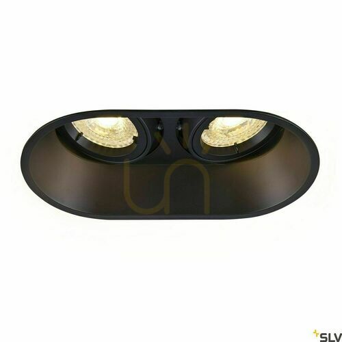 Kontrola Zapuštěné svítidlo SLV HORN dvojité QPAR51 černé 25W 1006121