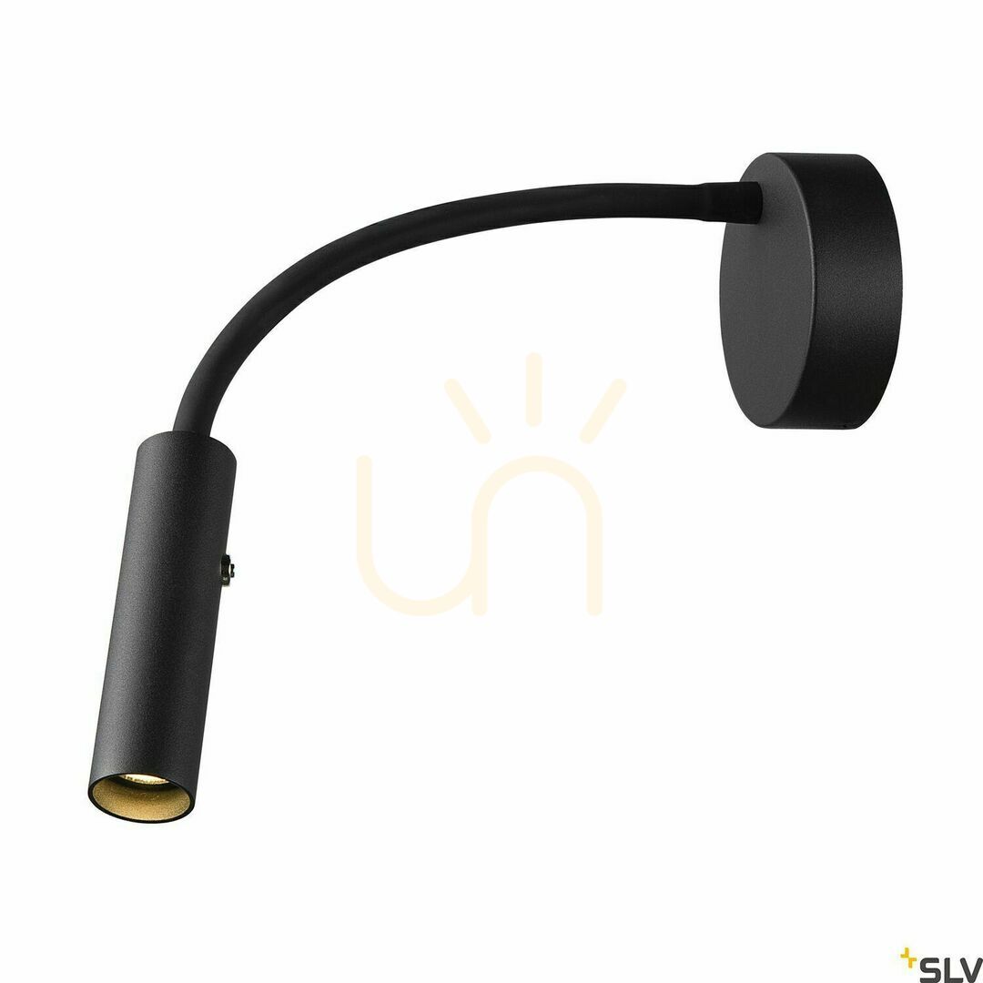 Pohled Nástěnné svítidlo SLV KARPO GOOSE černé 5,8 W 3000 K stmívatelné 1006162 Nástěnné svítidlo SLV KARPO GOOSE černé 5,8 W 3000 K stmívatelné 1006162