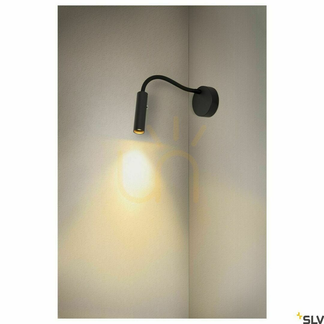 Zobrazit Nástěnné svítidlo SLV KARPO GOOSE černé 5,8 W 3000 K stmívatelné 1006162 Nástěnné svítidlo SLV KARPO GOOSE černé 5,8 W 3000 K stmívatelné 1006162