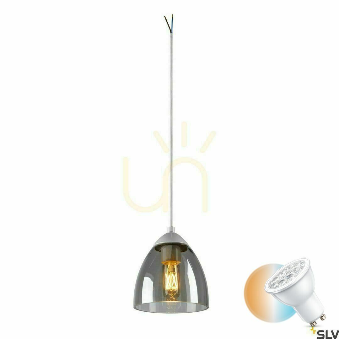 Kontrola Přívěsek světla SLV PARA CONE GL GU10 bílý sklo hliník 13,5 cm 1006160 Přívěsek světla SLV PARA CONE GL GU10 bílý sklo hliník 13,5 cm 1006160