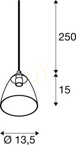 Přívěsek světla SLV PARA CONE GL GU10 bílý sklo hliník 13,5 cm 1006160 6 Přívěsek světla SLV PARA CONE GL GU10 bílý sklo hliník 13,5 cm 1006160 small 6