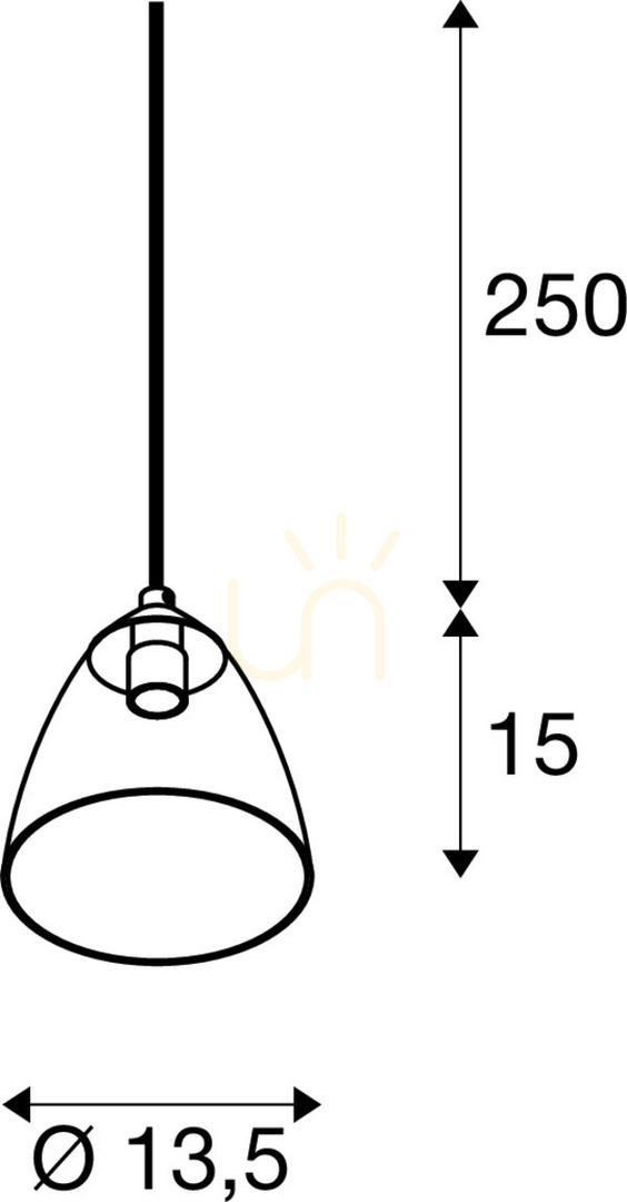 Pohled Přívěsek světla SLV PARA CONE GL GU10 bílý sklo hliník 13,5 cm 1006160 Přívěsek světla SLV PARA CONE GL GU10 bílý sklo hliník 13,5 cm 1006160