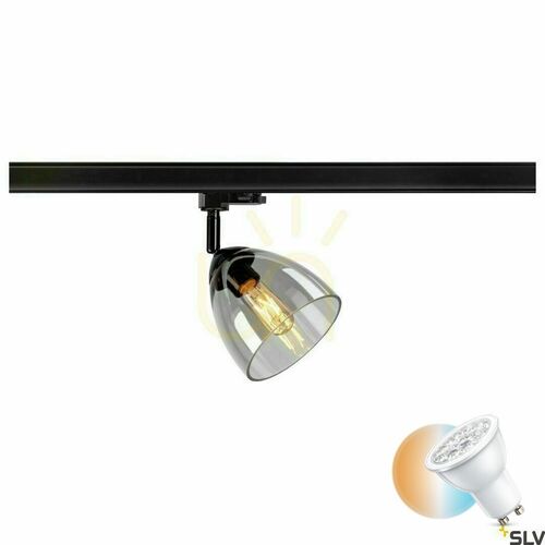 Kontrola Dráhové svítidlo SLV PARA CONE GL GU10 černé 3fázové 25W 1006157