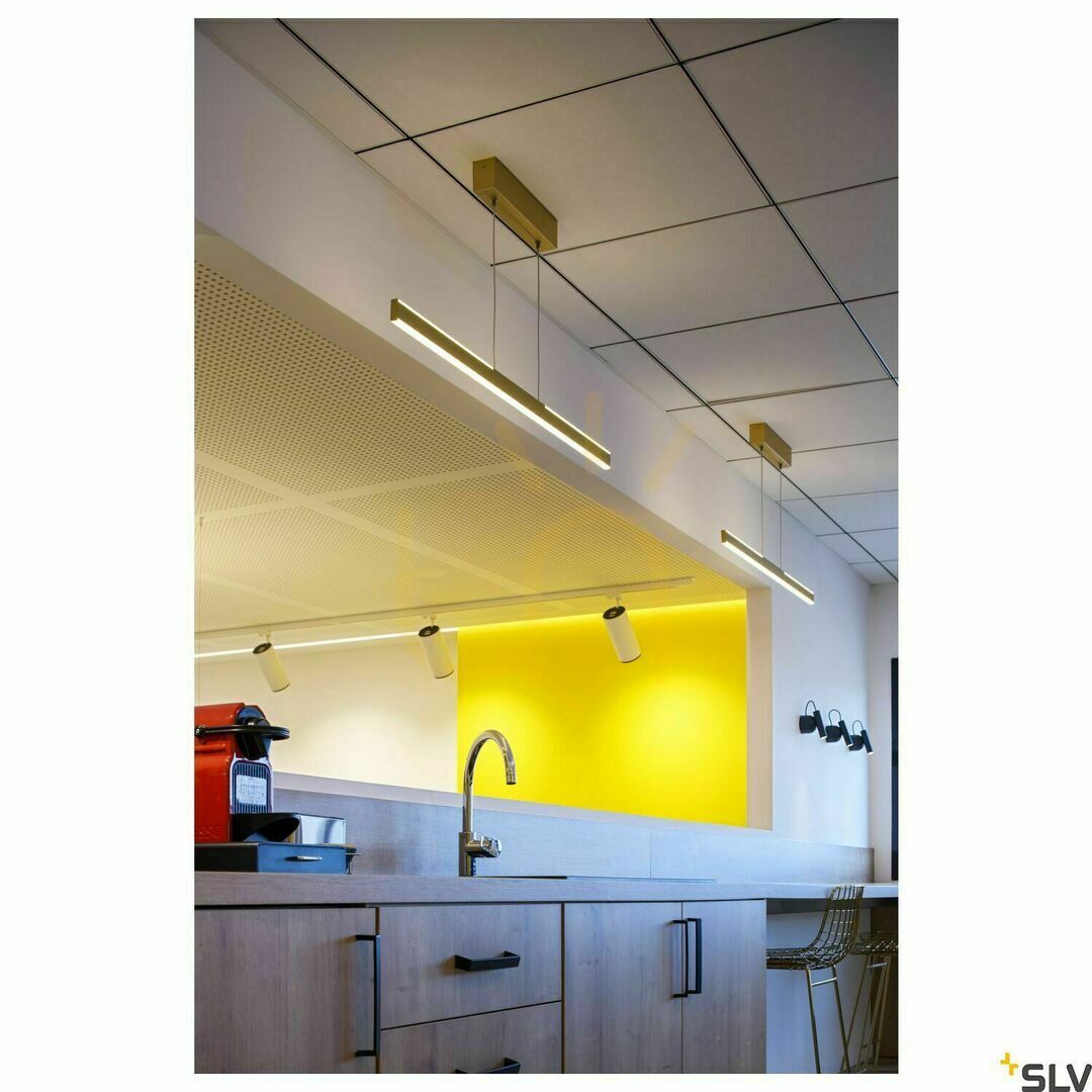Zobrazit Závěsné svítidlo SLV ONE LINEAR 1006187 mosaz 24W 2700/3000K 104 cm Závěsné svítidlo SLV ONE LINEAR 1006187 mosaz 24W 2700/3000K 104 cm
