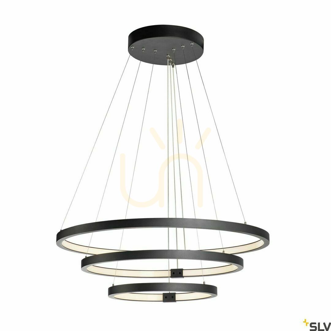Kontrola Závěsné svítidlo SLV ONE TRIPLE DALI černé 80 cm 64W 1002913 Závěsné svítidlo SLV ONE TRIPLE DALI černé 80 cm 64W 1002913