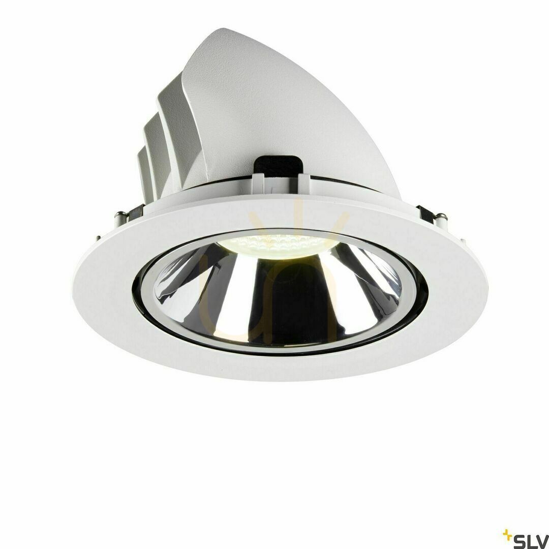 Pohled Zápustné svítidlo SLV NUMINOS GIMBLE XL bílé/chrom 37,4W 4000K 1006082 Zápustné svítidlo SLV NUMINOS GIMBLE XL bílé/chrom 37,4W 4000K 1006082