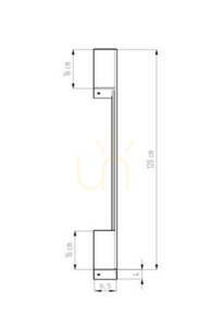 Nástěnné svítidlo SAPPO M zlaté LED 20 W 4000K 2300 lm CRI 95, 120 cm, Thoro TH.205 small 9