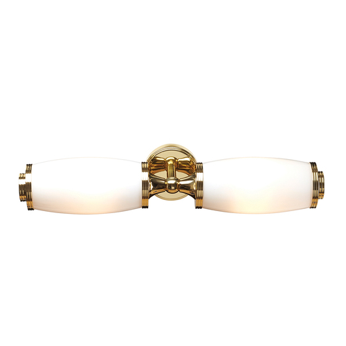 Kontrola Eliot 2 Light Wall Light - Polished Brass Elstead