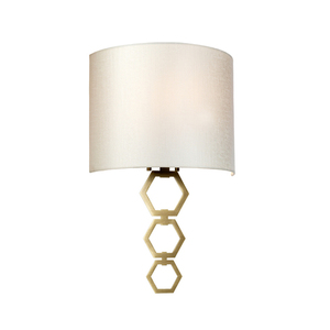 Clark Medium 1 Light Wall Light - Aged Brass Elstead small 0