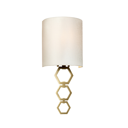 Kontrola Clark Small 1 Light Wall Light - Aged Brass Elstead