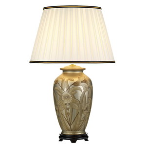 Dian 1 světelná stolní lampa s vysokým empírovým stínidlem Elstead small 0