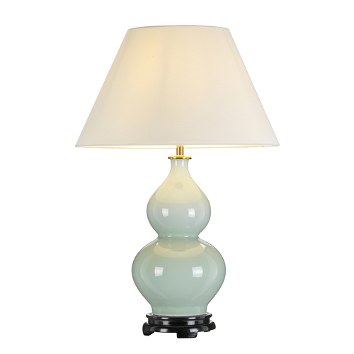 Kontrola Harbin Gourd 1 Light Table Lamp With Tall Empire - Celadon Elstead