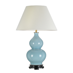 Harbin Gourd 1 Light Table Lamp With Tall Empire - Duck Egg Blue Elstead small 1