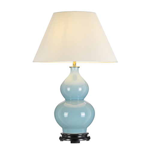 Kontrola Harbin Gourd 1 Light Table Lamp With Tall Empire - Duck Egg Blue Elstead
