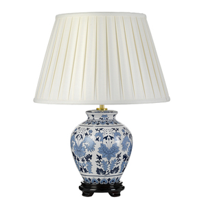 1 světelná stolní lampa Linyi s vysokým empírovým stínidlem Elstead small 1