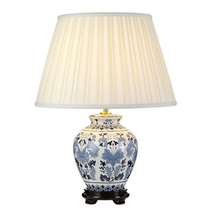 1 světelná stolní lampa Linyi s vysokým empírovým stínidlem Elstead small 0