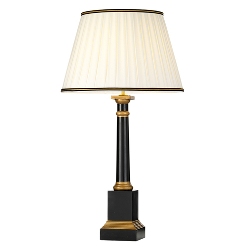 Kontrola Peronne 1 světelná stolní lampa s vysokým empírovým stínidlem Elstead