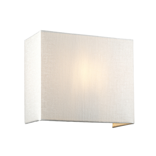 Kontrola Riley Medium Square Wall Light with Aged Brass Back Plate Elstead
