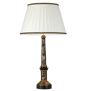 Strasbourg 1 světelná stolní lampa s vysokým empírovým stínidlem Elstead small 1