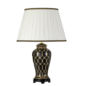 1 světelná stolní lampa Taipei s vysokým empírovým stínidlem Elstead small 1
